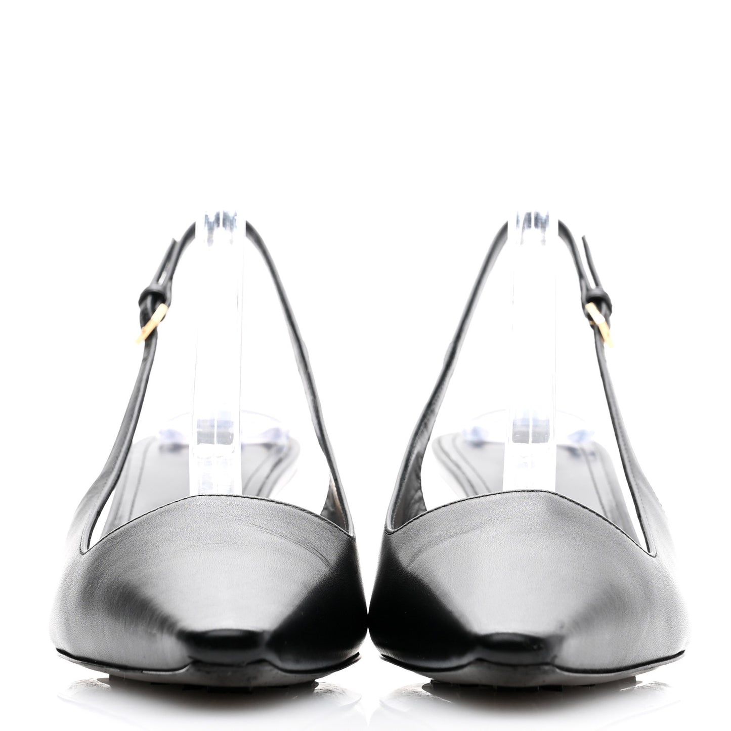 Calfskin G Cube 50mm Slingback Pumps 37.5 Black