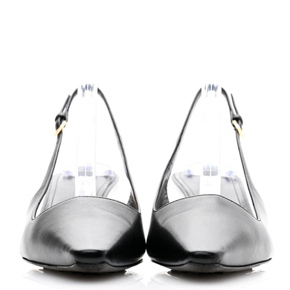 Givenchy Calfskin G Cube 50mm Slingback Pumps 37.5 Black 2 of 10