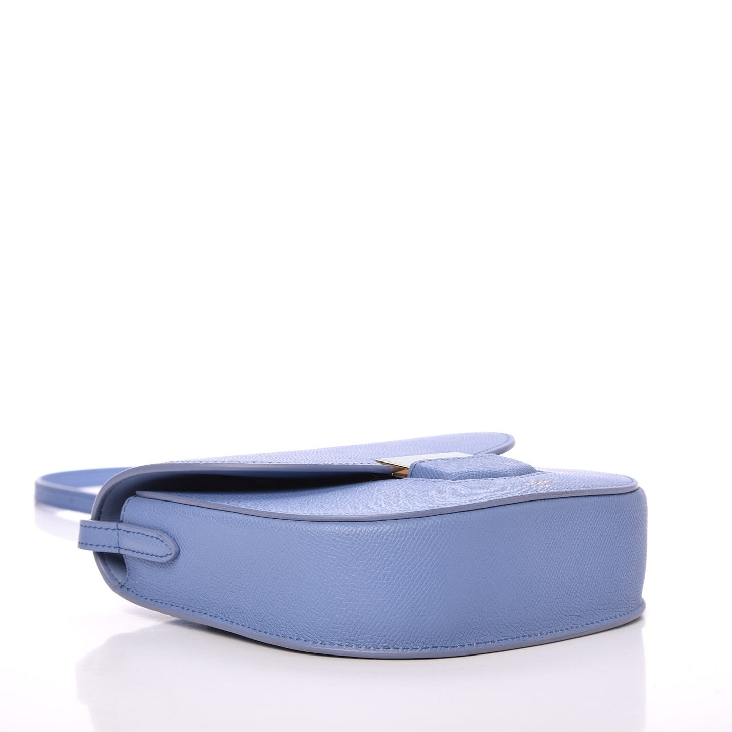 Grained Calfskin Small Trotteur Porcelain