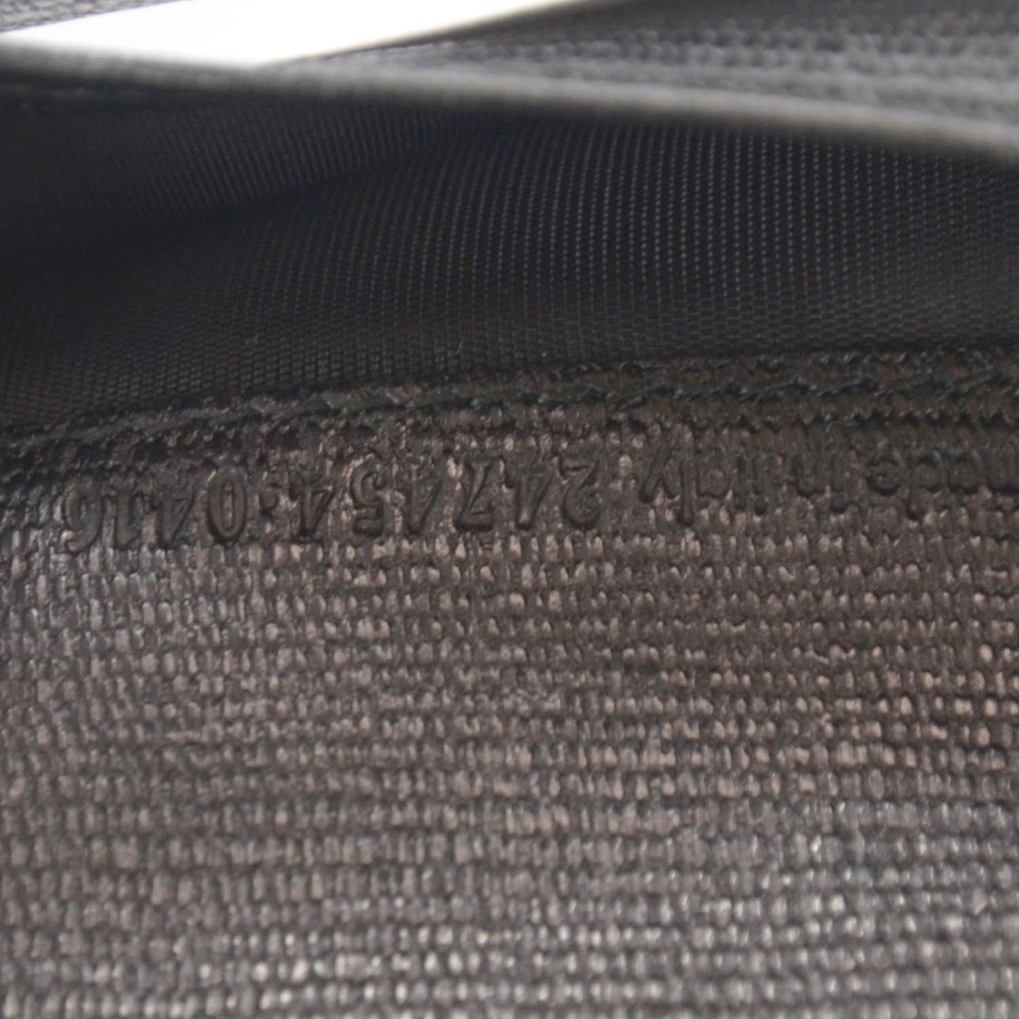 Textured Zip Around Wallet Black