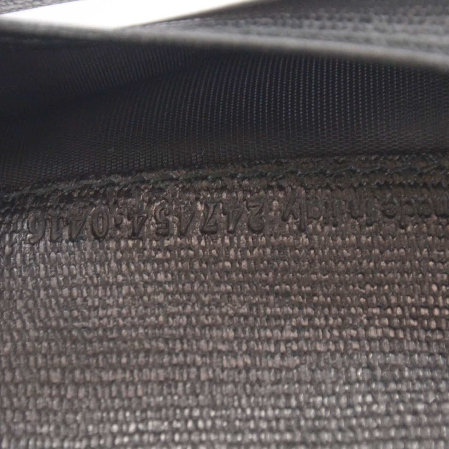 Saint Laurent Textured Zip Around Wallet Black 7 of 7