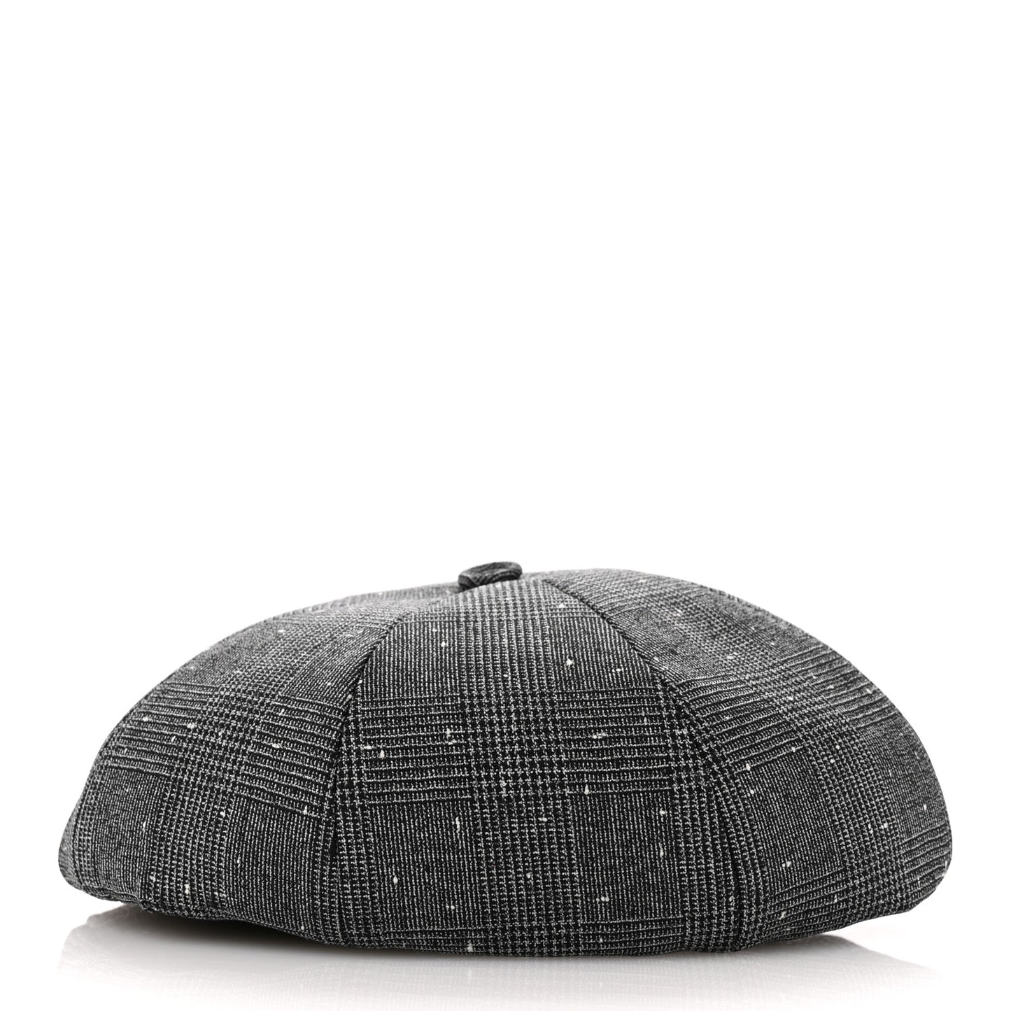 Wool Blend Prince of Whales Cap M Grey