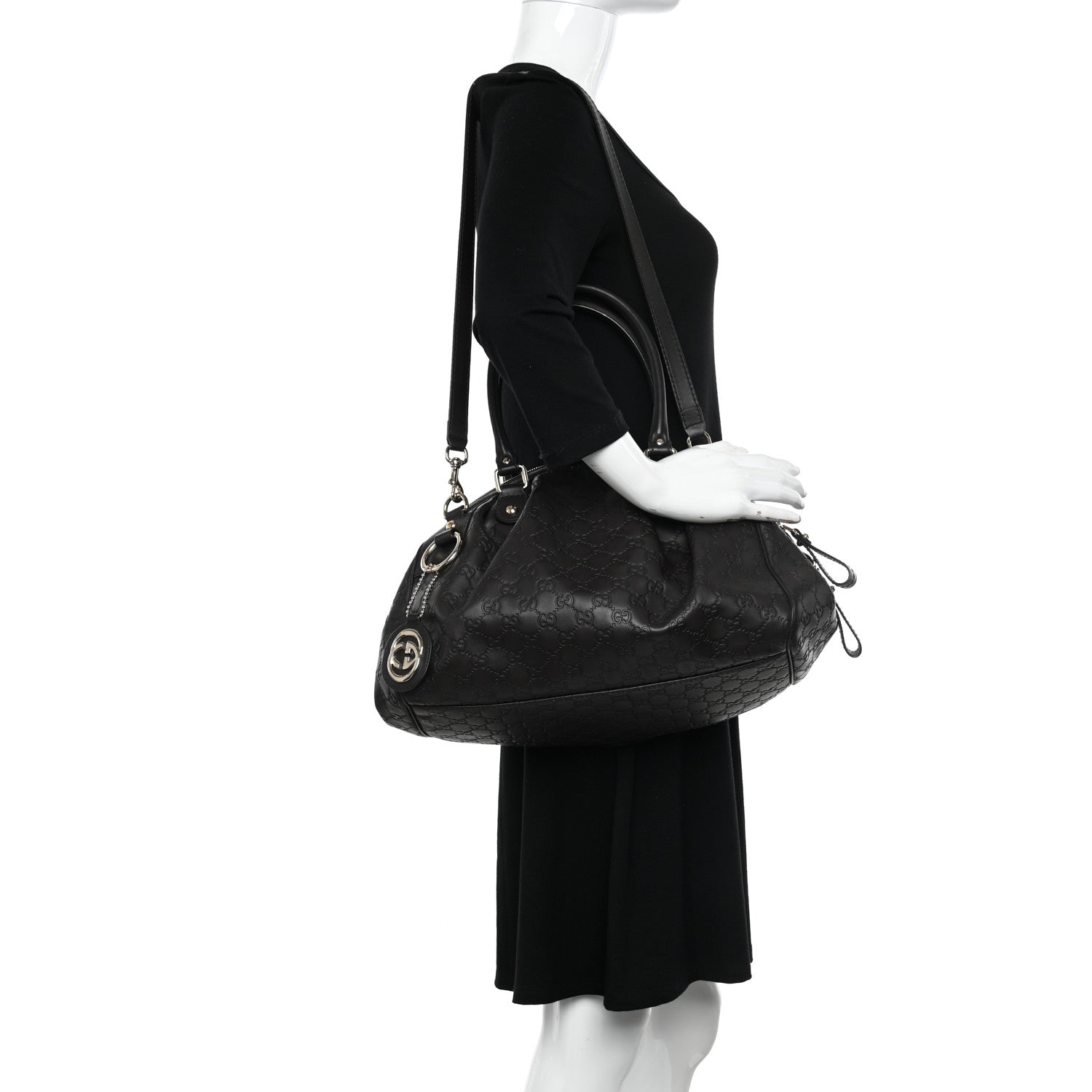 Gucci Guccissima Medium Sukey Boston Chocolate 2 of 10
