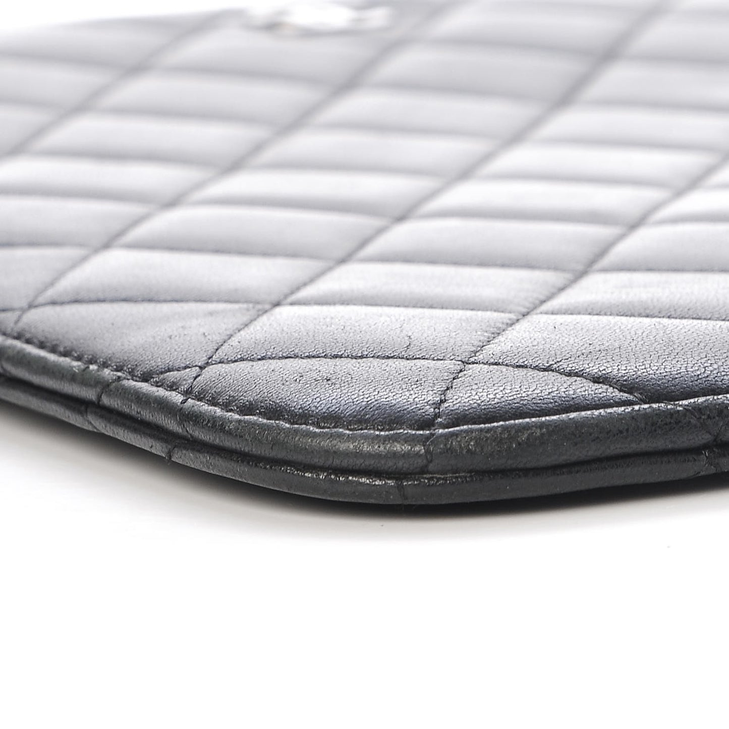 Lambskin Quilted iPad Case Black