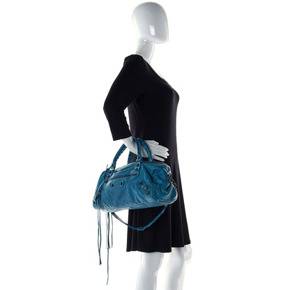 Balenciaga Chevre Classic Hardware Twiggy Aquamarine 3 of 10