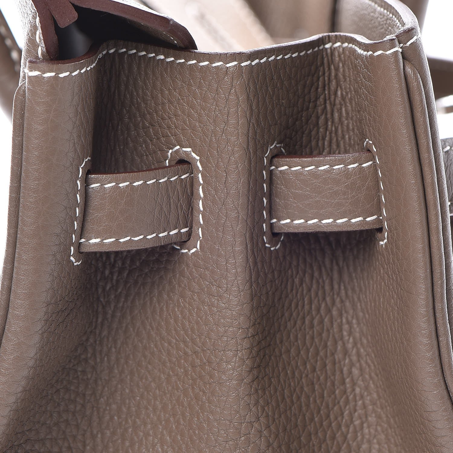 Hermes Taurillon Clemence Birkin 35 Etoupe 25 of 36