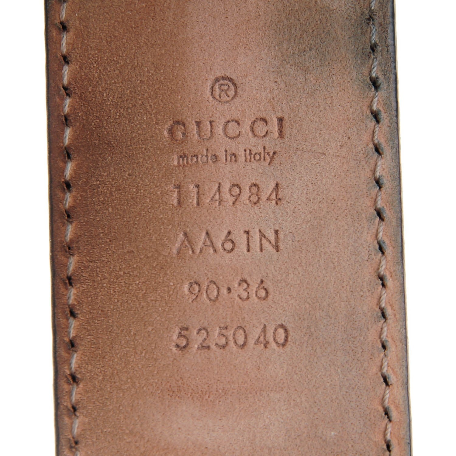 Gucci Guccissima Interlocking G Belt 90 36 Brown 4 of 7