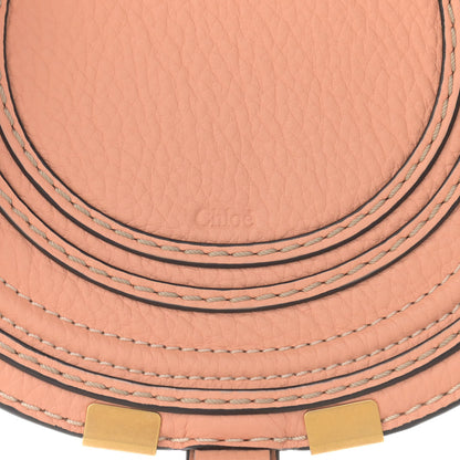 Chloe Calfskin Mini Marcie Round Crossbody Bag Peach Bloom 7 of 10