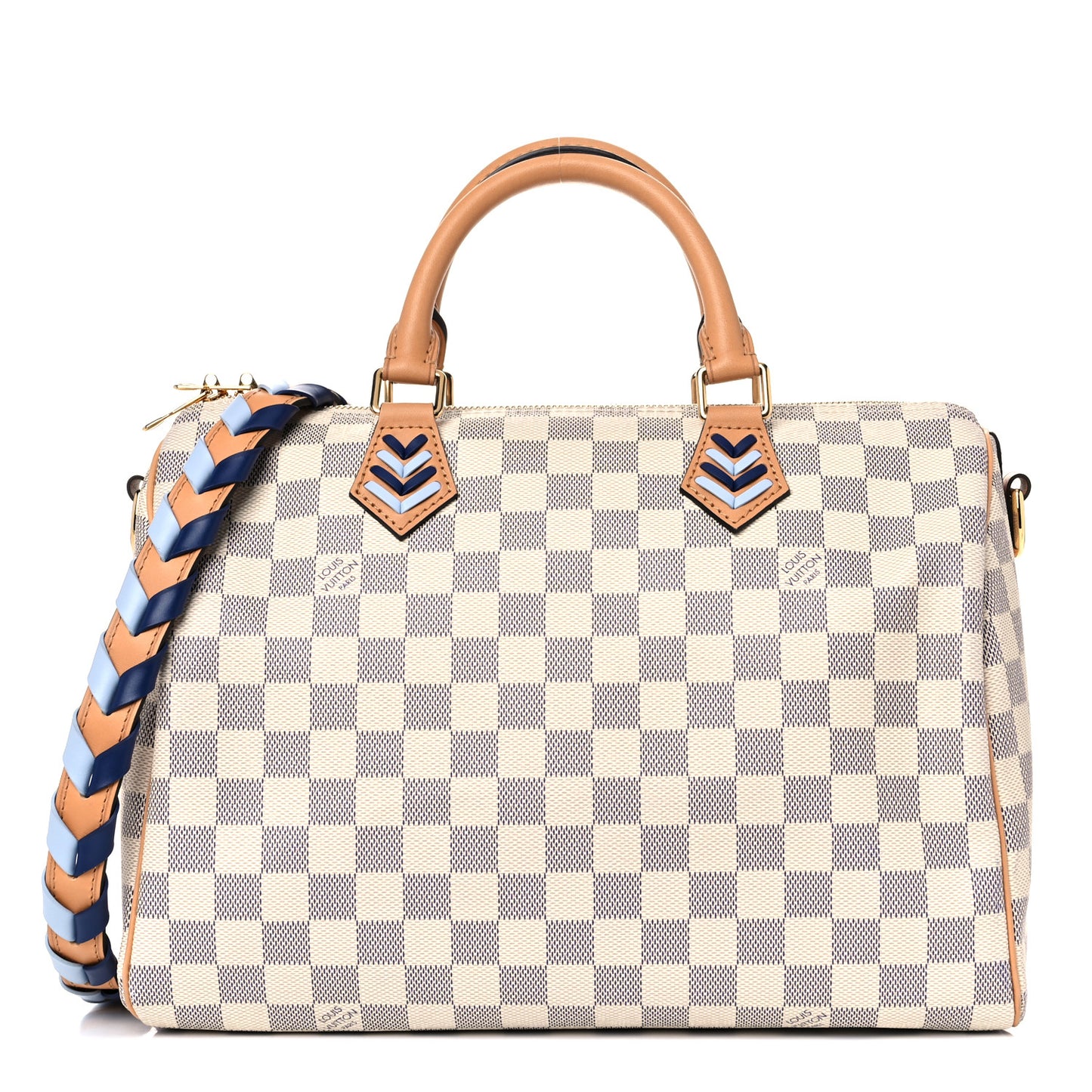 Damier Azur Braided Speedy Bandouliere 30 Blue