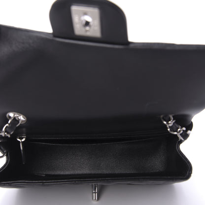 Chanel Lambskin Quilted Mini Rectangular Flap Black 5 of 9