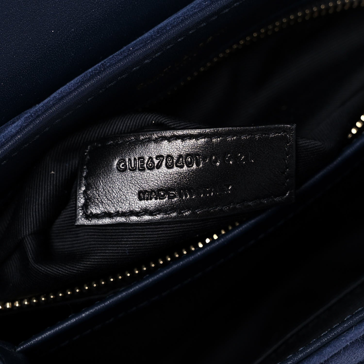 Saint Laurent Suede Toy Loulou Shoulder Bag Deep Marine 7 of 14