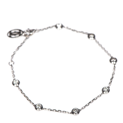 Cartier 18K White Gold 7 Diamond D'Amour Station Bracelet 1 of 4