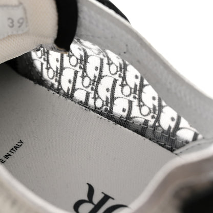 Christian Dior Smooth Calfskin Technical Mesh Oblique Womens B25 Runner Sneakers 39 Black Grey 11 of 17