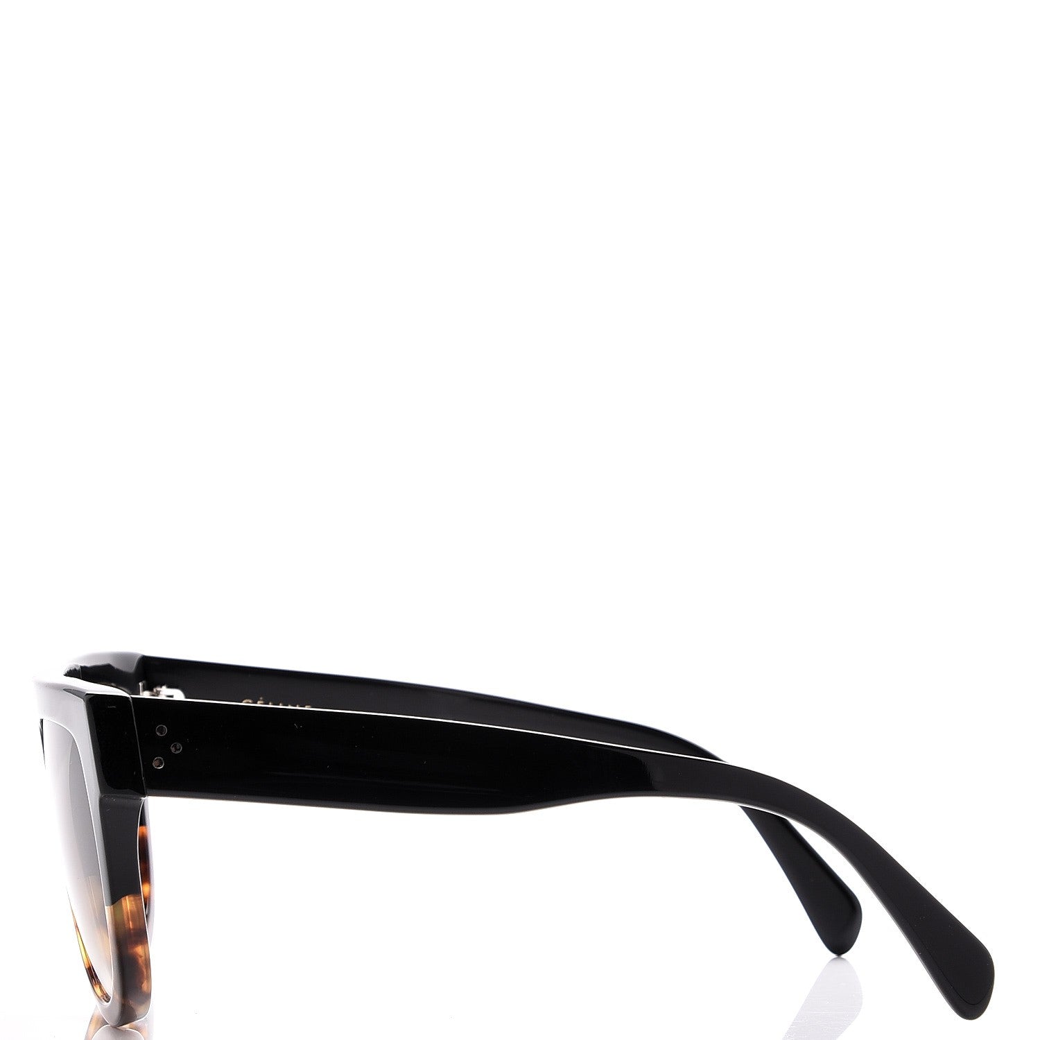 Celine Shadow Sunglasses CL 41026/S Black Havana 3 of 8
