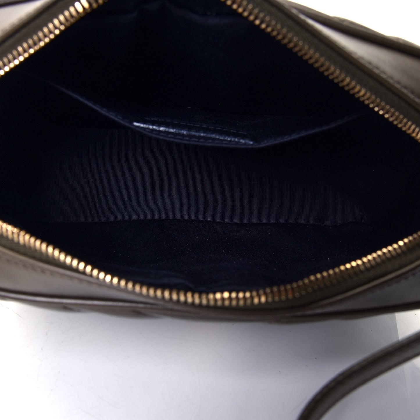 Calfskin Matelasse Monogram Lou Camera Bag Military Olive