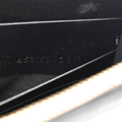 Saint Laurent Calfskin Crocodile Embossed Kate Monogram Tassel Chain Wallet Black 7 of 10