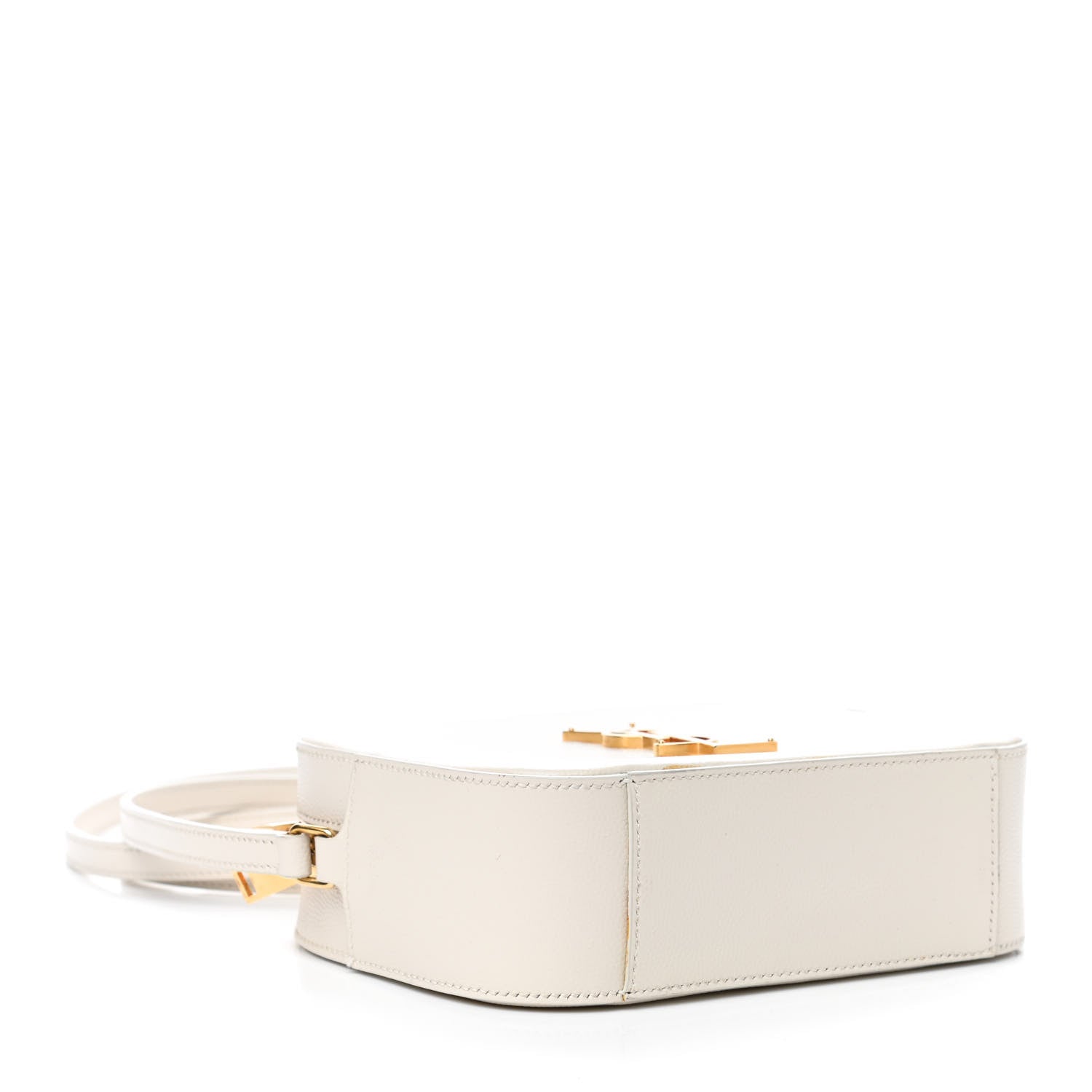 Saint Laurent Grain De Poudre Small Classic Monogram Camera Bag White 3 of 4