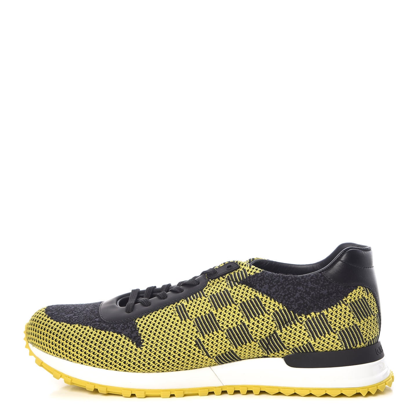 Calfskin Damier Run Away Sneakers 7.5 Yellow