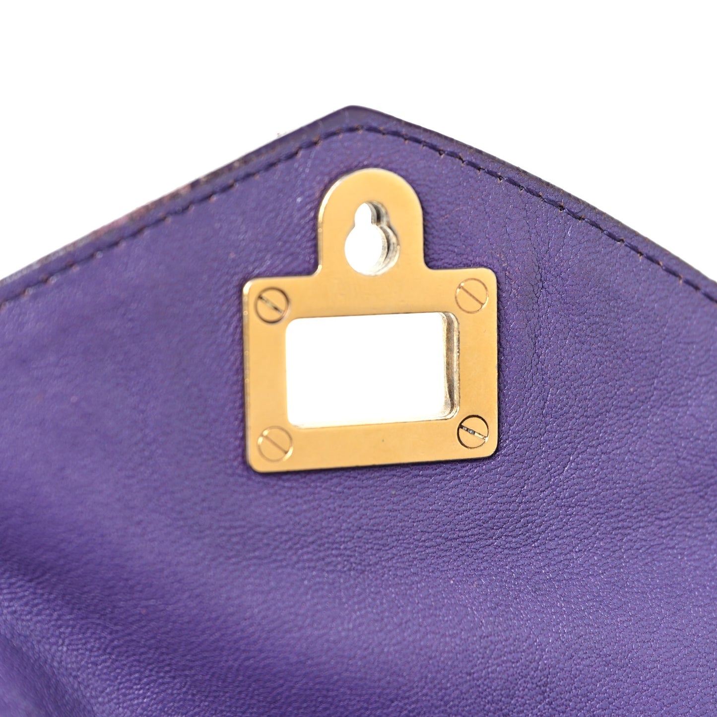 Lambskin Medium PS1 Satchel Purple Rain