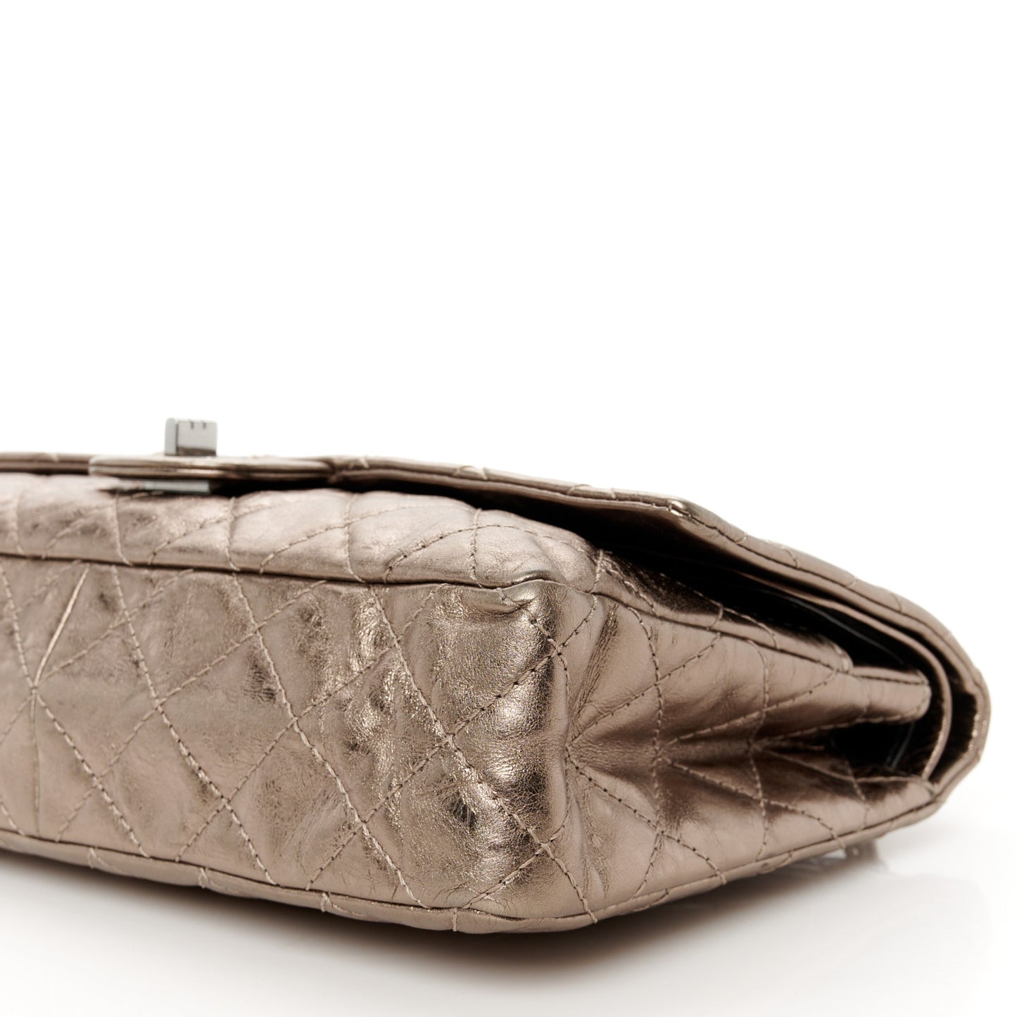 Metallic Aged Calfskin Quilted  2.55 Reissue 226 Flap Bronze