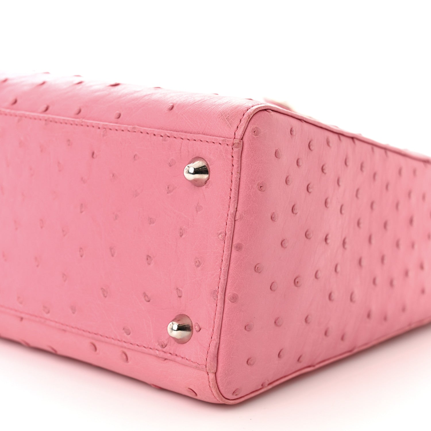 Christian Dior Ostrich Large Lady Dior Pink 10 of 14