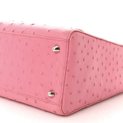 Christian Dior Ostrich Large Lady Dior Pink 10 of 14