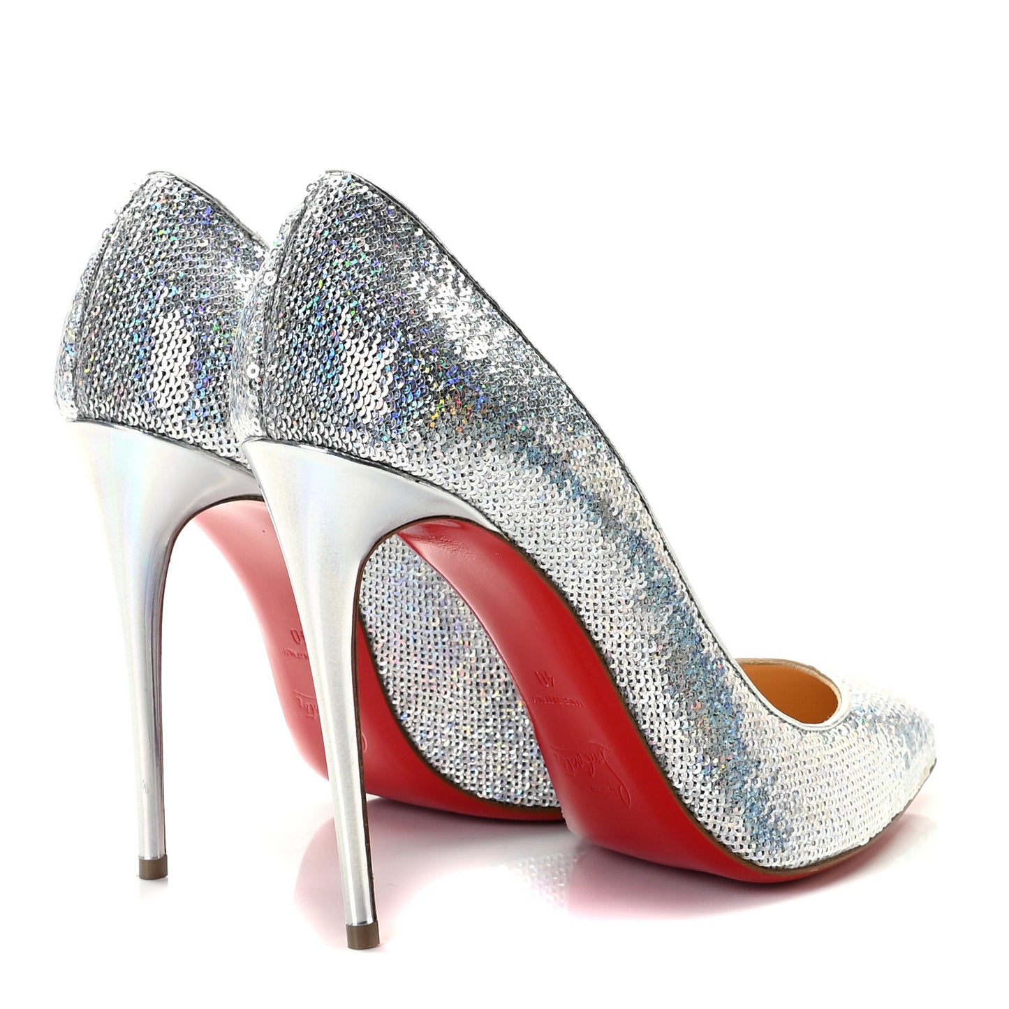 Paillettes Hotfix Specchio Pigalle Follies 100 Pumps 40 Silver