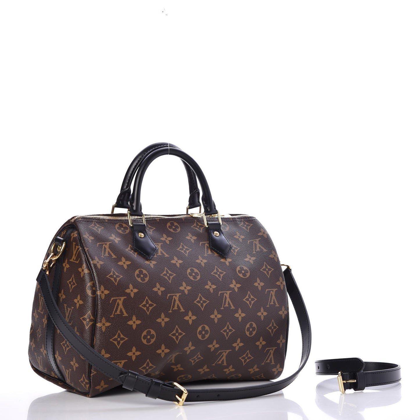Monogram My World Tour Speedy Bandouliere 30 Black