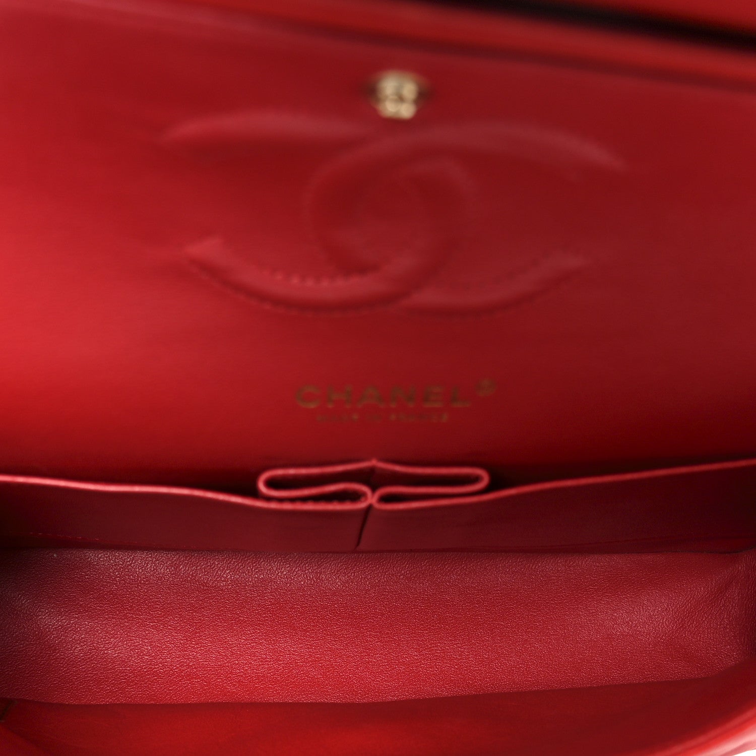 Chanel Lambskin Quilted Medium Double Flap Red 5 of 11