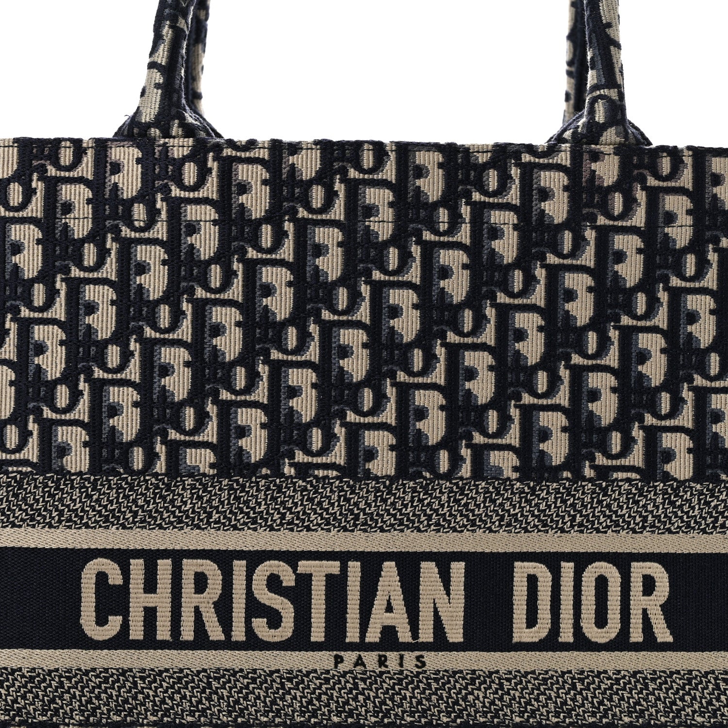 Christian Dior Oblique Large Book Tote Blue Multicolor 1891794
