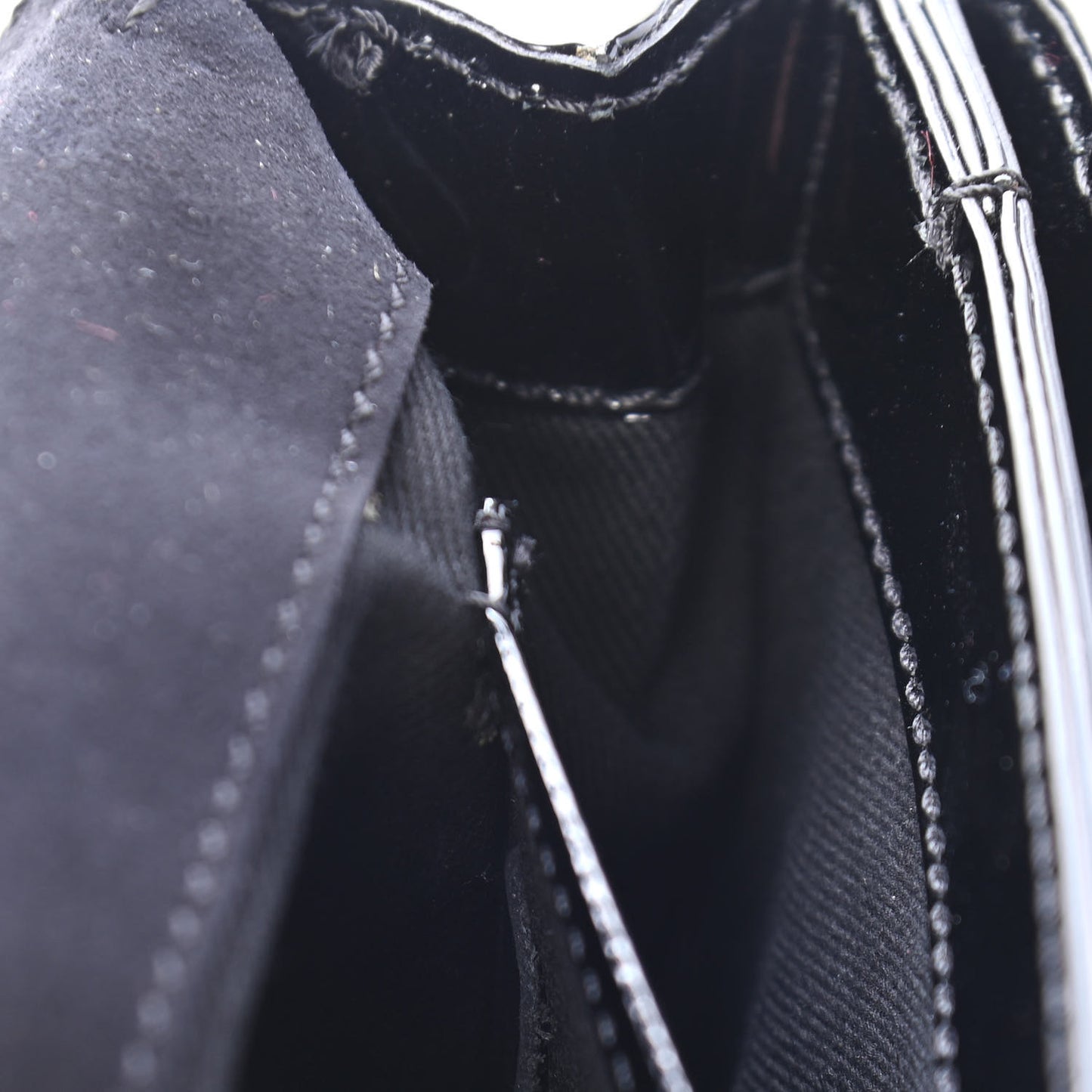 Patent Va Va Voom Shoulder Bag Black