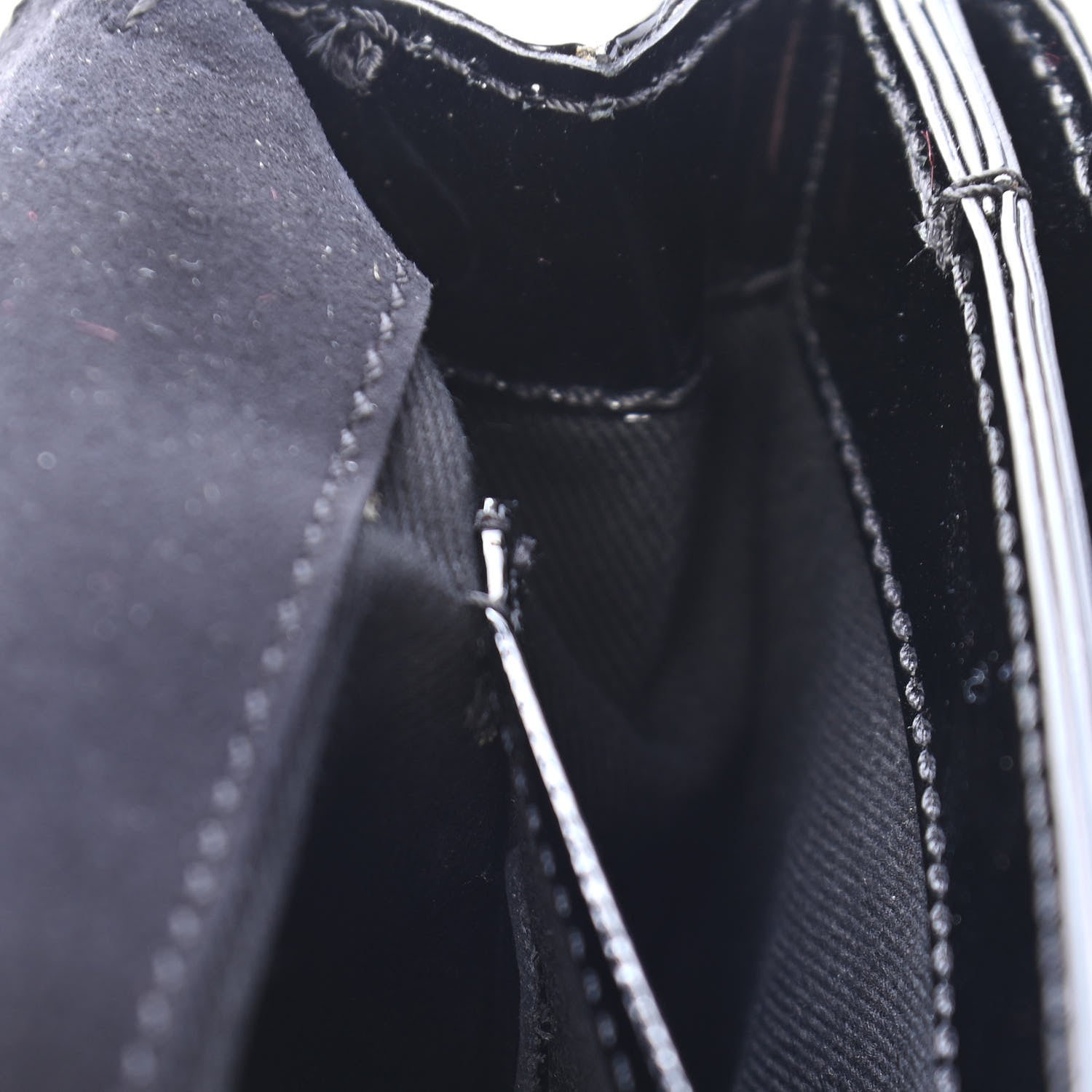 Valentino Garavani Patent Va Va Voom Shoulder Bag Black 7 of 9