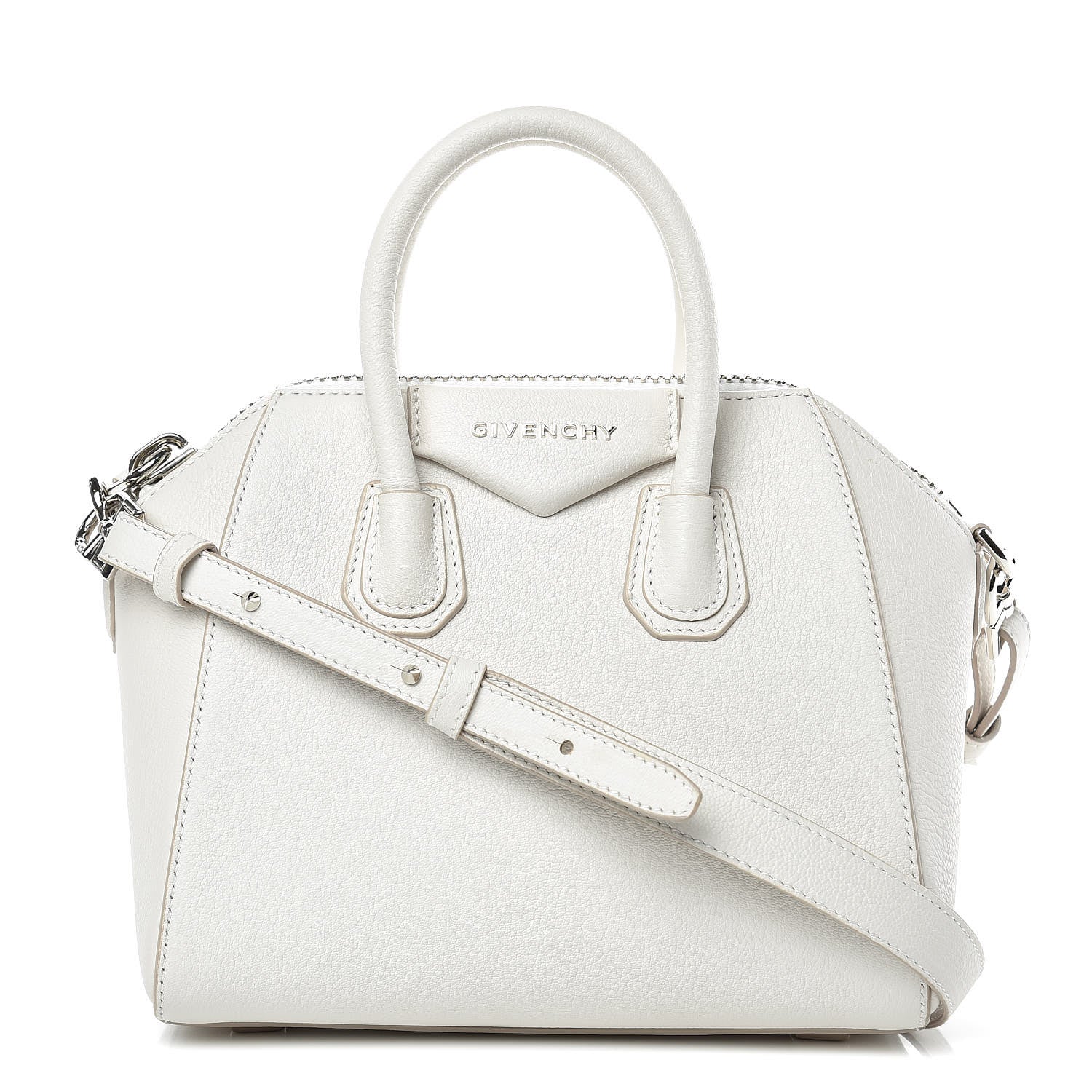 Givenchy Sugar Goatskin Mini Antigona White 1 of 13