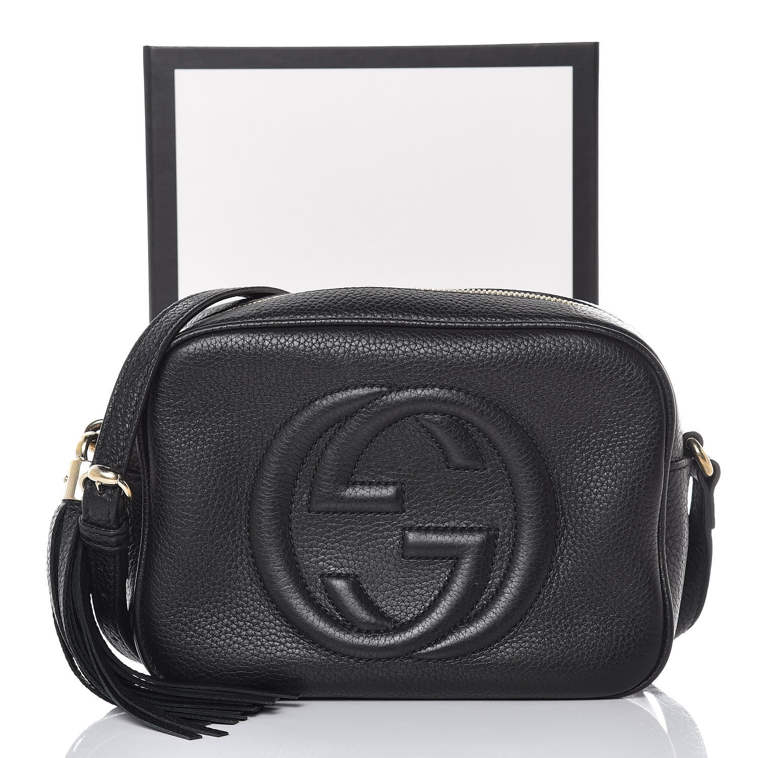 Gucci Pebbled Calfskin Small Soho Disco Bag Black 8 of 8