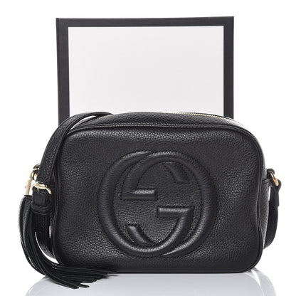 Gucci Pebbled Calfskin Small Soho Disco Bag Black 8 of 8