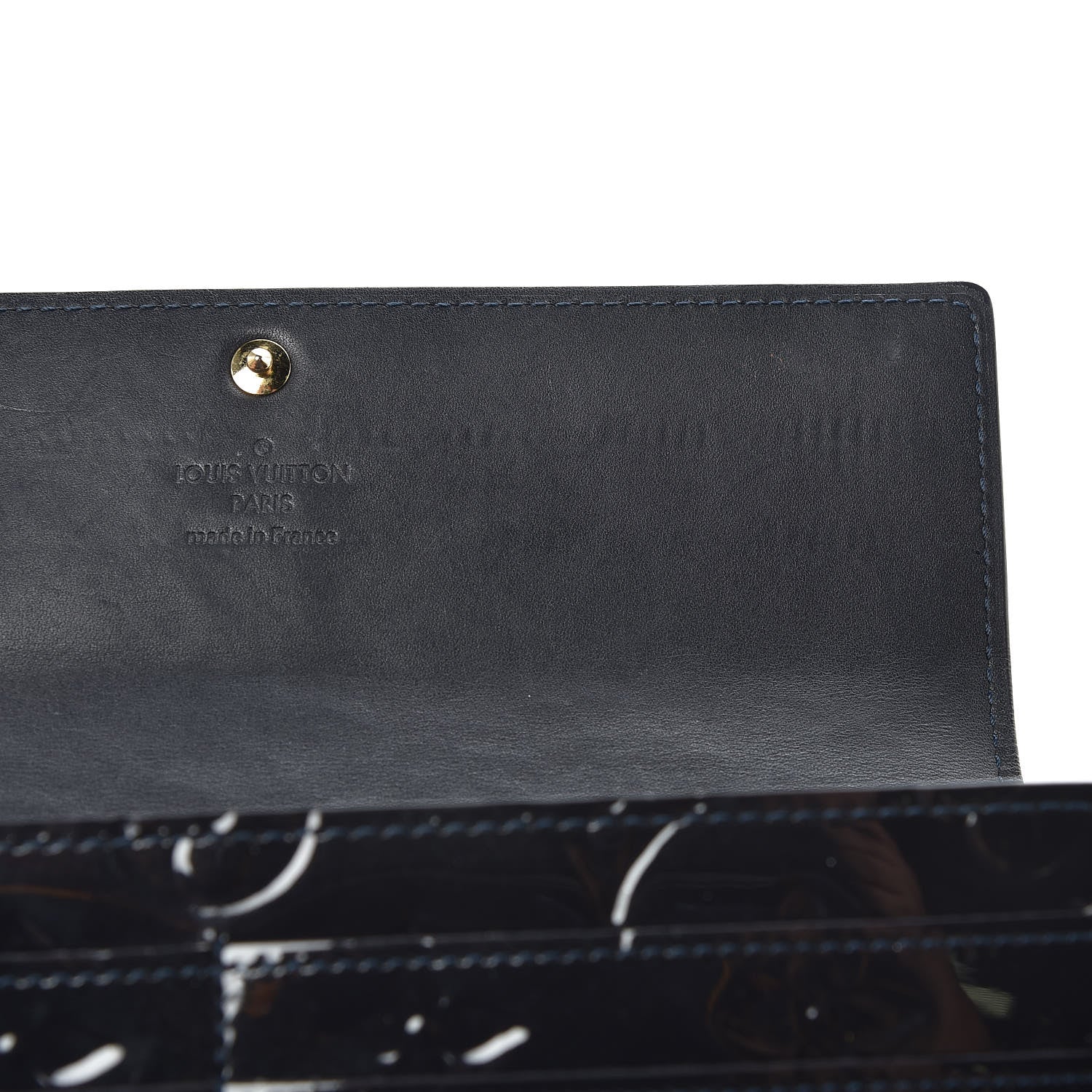 Louis Vuitton Vernis Sarah Wallet Blue Infini 8 of 8