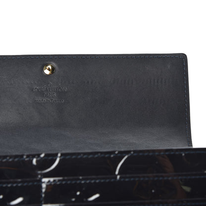 Louis Vuitton Vernis Sarah Wallet Blue Infini 8 of 8