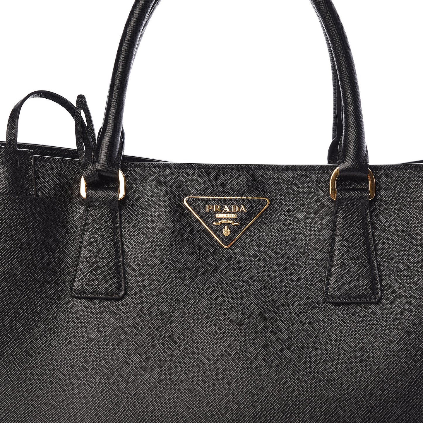 Saffiano Lux Large Tote Black