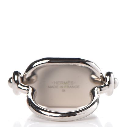 Hermes Palladium Lizard Odyssee Ring 54 7 Black 3 of 5