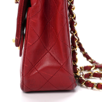 Chanel Lambskin Quilted Small Double Flap Red 14 of 14