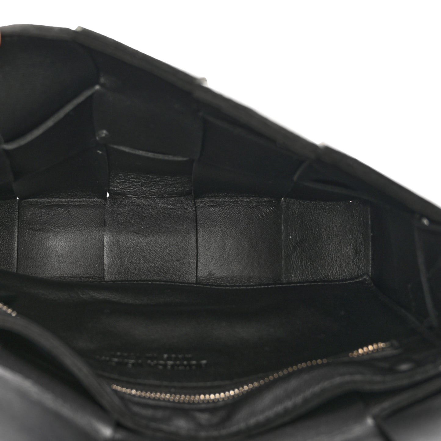 Lambskin Maxi Intrecciato Cassette Crossbody Bag Black