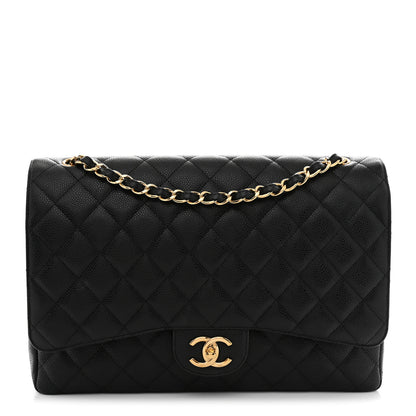 Chanel Caviar Quilted Maxi Double Flap Black 1 of 12