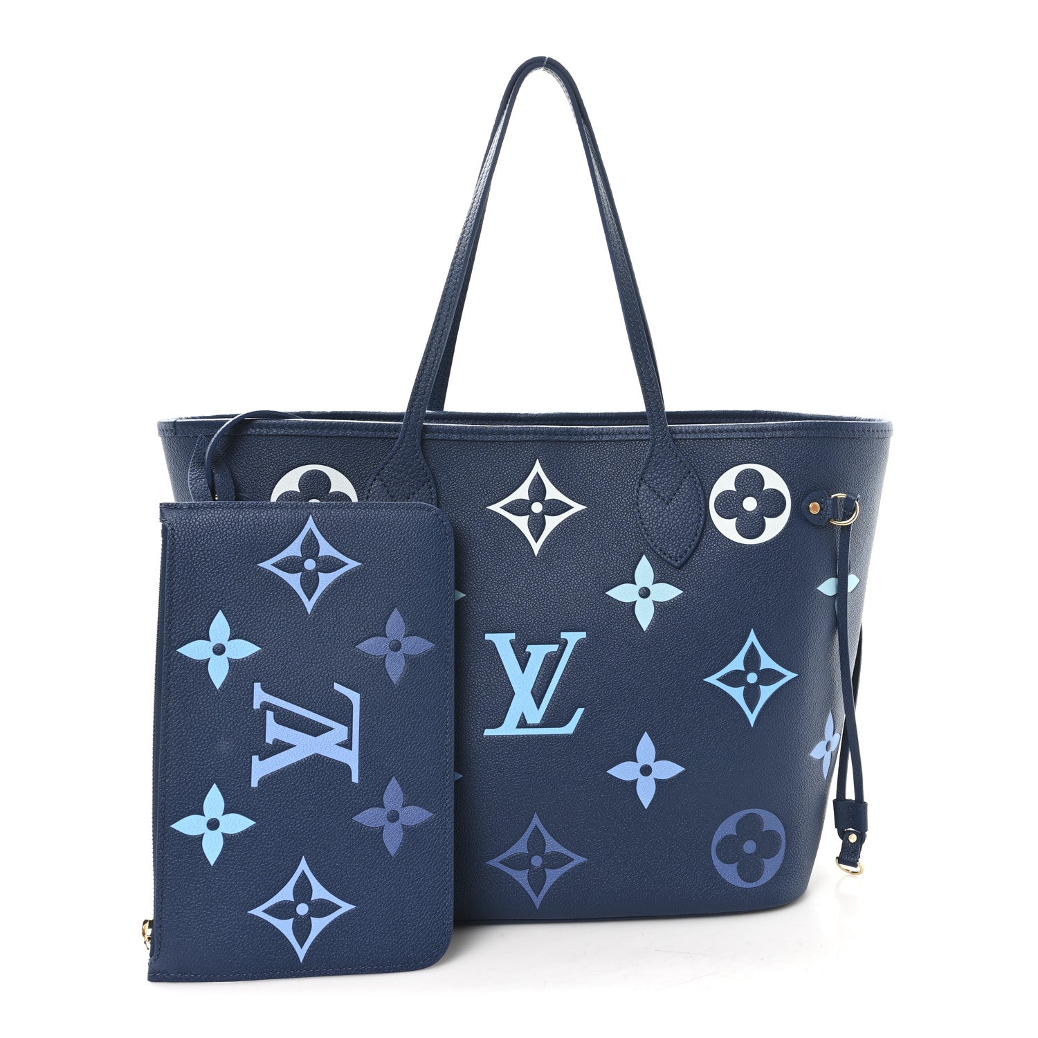 Louis Vuitton Empreinte Monogram Giant Neverfull MM Degrade Bleu 3 of 10