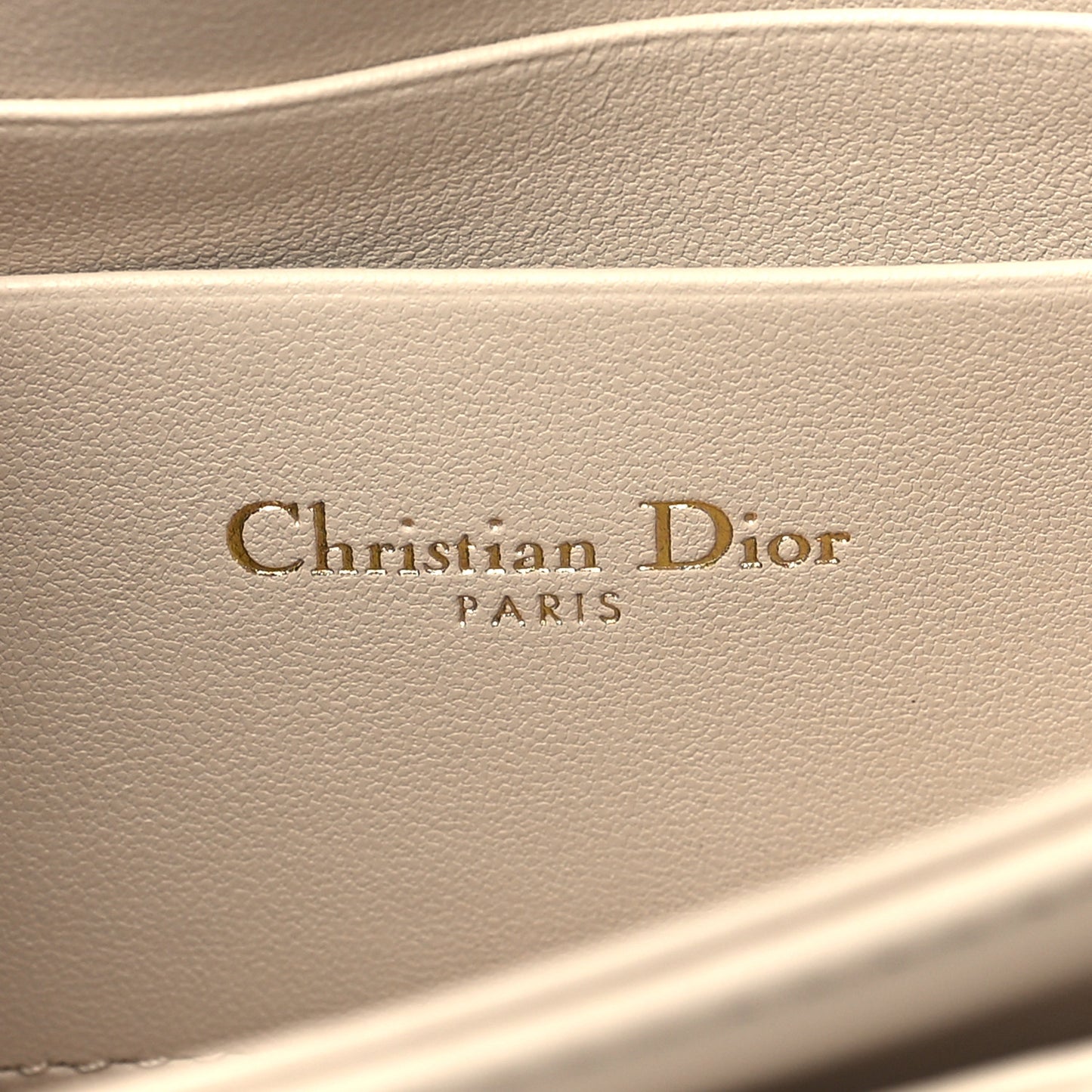 Lambskin Chain Lady My Dior Mini Chain Pouch Caramel Beige
