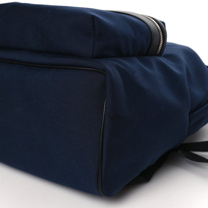 Saint Laurent Canvas City Backpack Navy 9 of 9