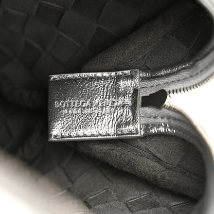 Bottega Veneta Metallic Nappa Intrecciato Medium Loop Camera Bag Silver 6 of 9