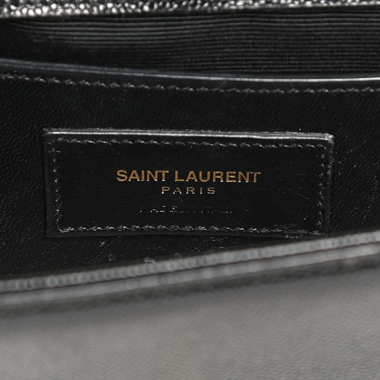Saint Laurent Grain De Poudre Small Monogram Kate Satchel Black 6 of 14