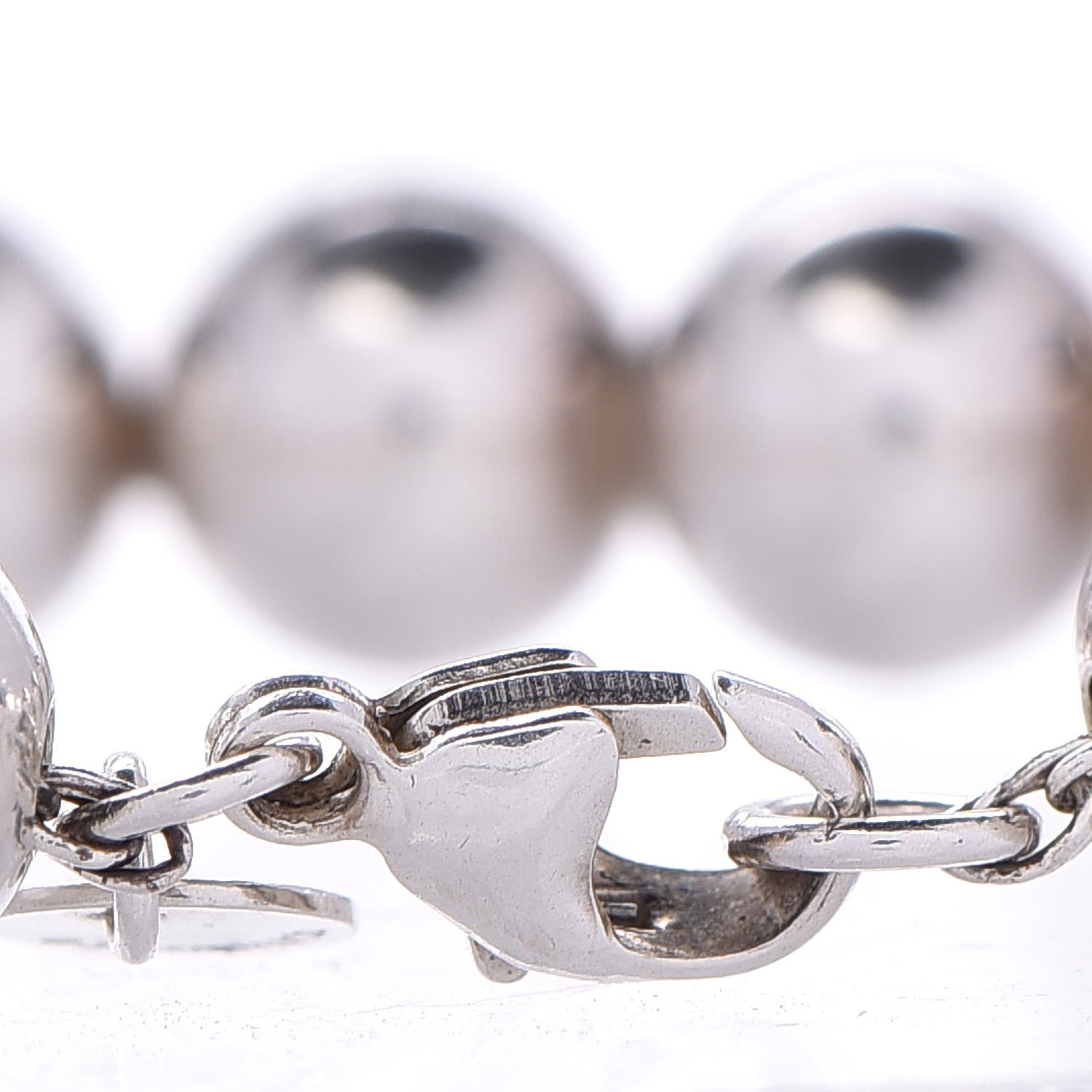 Tiffany Sterling Silver 10mm HardWear Ball Bracelet 5 of 5
