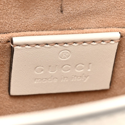 Gucci Calfskin Mini Sylvie Chain Shoulder Bag White 6 of 9