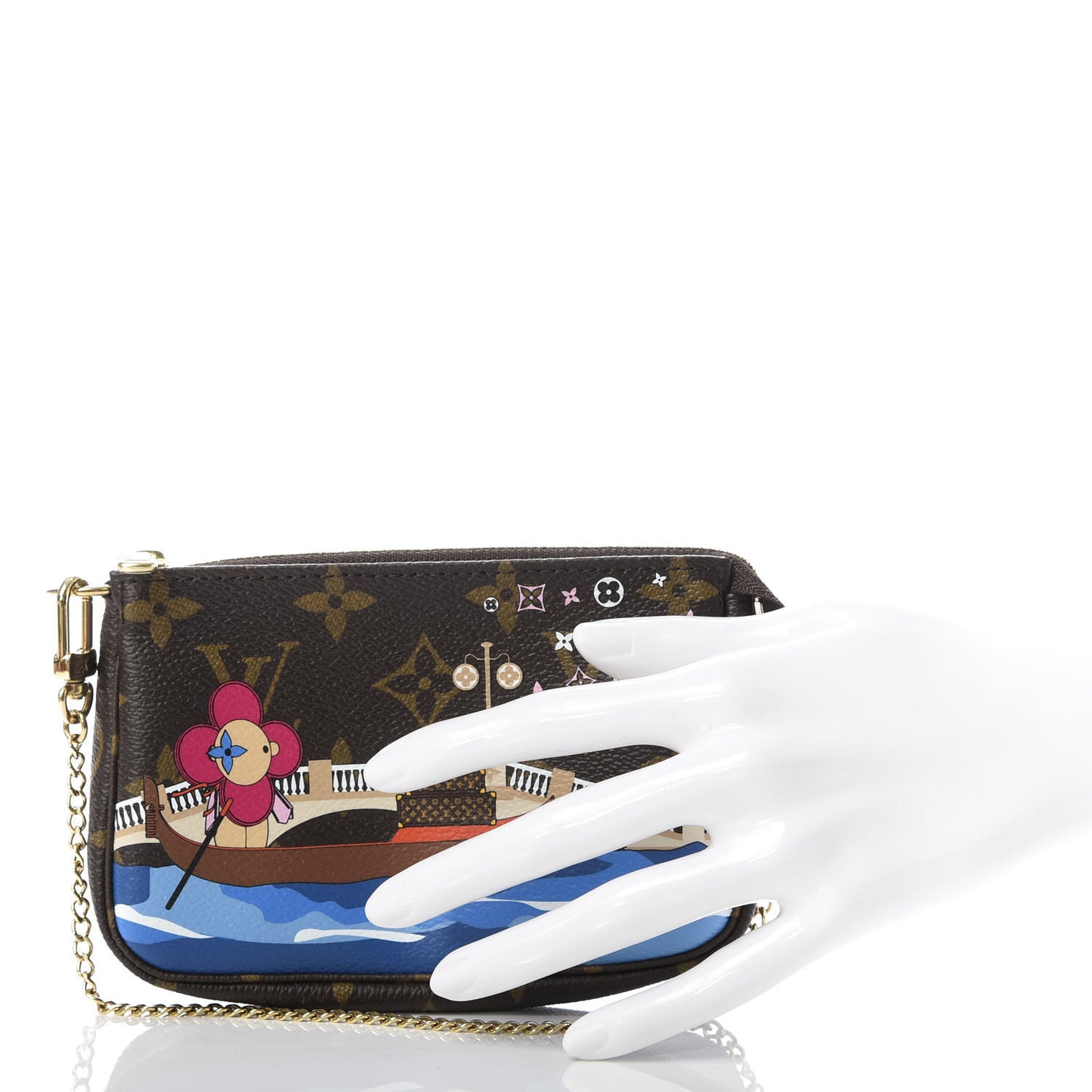 Monogram 2019 Christmas Animation Mini Venice Pochette Accessories Blue